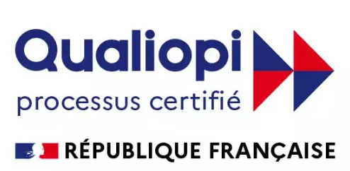 Logo de Qualiopi : certification officielle attestant de la qualité du processus de formation